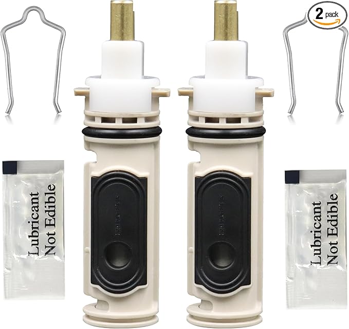1222 Replacement Cartridge Compatible with moen One-Handle PosiTemp Faucets, Replacement Compatible with moen 1222 Shower Valve Cartridge,Metals & Plastics-2 Pack