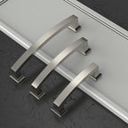 Asidrama 10 Pack 3.75 Inch(96mm) Brushed Satin Nickel Kitchen Cabinet Handles, Cabinet Pulls Kitchen Cabinet Hardware for Cupboard Drawer Pulls