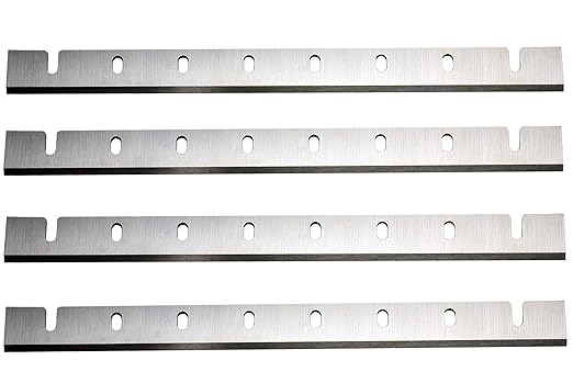 HSS Planer Blades for DW733 12-1/2-Inch (DW7332) Heat Treated, Double Sided HSS Planer Knives Replace DeWalt DW 7332, Set of 4 Replacement