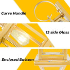 2-Pack Gold 18" Dusk to Dawn Outdoor Wall Lights, Large Golden Outside Modern Wall Light Fixtures, ETL Listed Outdoor Wall Sconces for Outside House Porch Patio