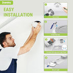 DAMINY 24 Pack 4 Inch LED Recessed Lighting with Junction Box,5CCT,Ultra-Thin Recessed Light,7W 700lm, Dimmable Canless Wafer Ceiling Light, High Brightness - ETL