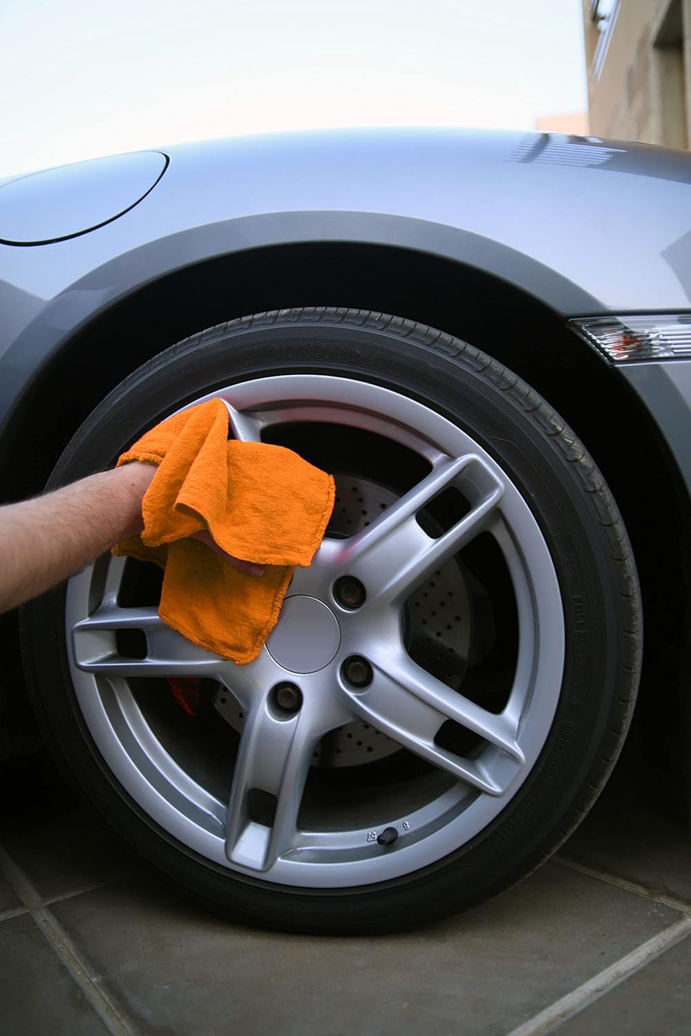 Avalon Towels Cotton Shop Rags – (Pack of 100) Size 12x14 Inches Cleaning Rags – Absorbent Shop Towels and Multipurpose Cleaning Towels for Automobiles, Industries, Garage and Homes (Orange)