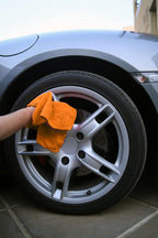 Avalon Towels Cotton Shop Rags – (Pack of 50) Size 12x14 Inches Cleaning Rags – Absorbent Shop Towels and Multipurpose Cleaning Towels for Automobiles, Industries, Garage and Homes (Orange)