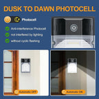 30W LED Wall Pack Light with Dusk to Dawn Photocell 8Pack, 3900LM 5000K Daylight, LED Wall Lights Outdoor Security Lighting for House Garage Yard Garden, IP65 Waterproof, 100-277VAC, ETL Listed