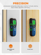 Mecurate 5-in-1 Stud Finder with LCD Display, Wall Scanner for Studs, Metal, AC Wires Detection, Lightweight & Durable, Perfect for Homeowners & DIY Projects(Blue)