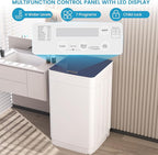 Zynkez 18Lbs Washer and 10Lbs Dryer Combo, Full Automatic Portable Laundry Set with 7 Wash Programs, 5 Dry Modes, Stainless Steel Tub, Compact for Apartments, Dorms, RVs