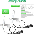 Saillong 2 Packs RV Water Heater Parts, Spark and Sensor Electrode, 2-Prong, Compatible with 93868 Atwood, Water Heater Igniter Repair Replacement Parts for RV, Camper, Trailer and More