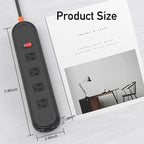 Outdoor Power Strip Weatherproof, KPQ IPX6 Waterproof Surge Protector with 4 Wide Outlets, 2 USB A & 1 USB C, 10FT Heavy Duty Extension Cord for Home, Office, Dorm, Patio, FCC UL Listed