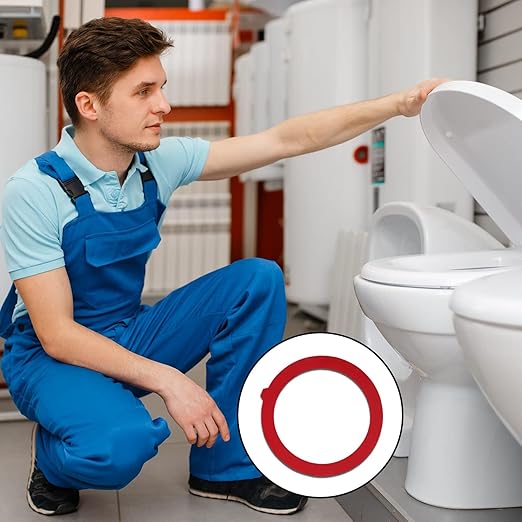 Flush Valve Seal for Kohler, Compatible Kohler Flush Valve Seal,Silicone Material Toilet Ring Seal GP1059291, Canister Flush Valve Toilet Tank Gasket, Toilet Tank Parts Gasket(2-Pack)