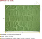 Mytee Products 10' x 12' Green Canvas Tarp 12oz Heavy Duty Water Resistant