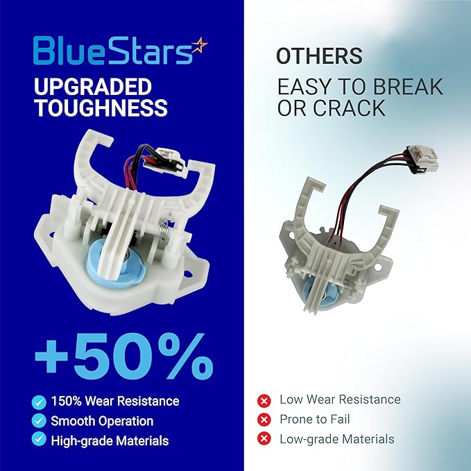 [UPGRADED] BlueStars WH03X30517 Washer Shift Actuator & WH01X27538 Washer Drive Belt & WH05X24185 Washing Machine Clutch & WH01X24434 Washer Spring - for GE Hotpoint Clothes Washer