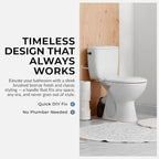 Qualihome Toilet Handle Replacement (Black, Side Mount)