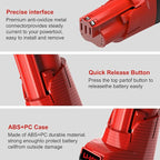 Mrupoo 12V 2500mAh Replacement Battery Compatible with Milwaukee 2500mAh Power Tools Red