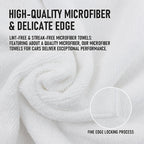 Tricol Clean Microfiber Cleaning Cloth, 16in*16in, 12 Pack Ultra-Thick Cleaning Rags, Super Absorbent, Lint Free & Streak Free Cleaning Towels for Car, House, Kitchen, Office