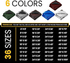 PROTARP Extra Heavy Duty 16 Mil Tarp Cover, Waterproof, UV Resistant, Rip and Tear Proof, Poly Tarpaulin with Reinforced Edges for Roof, Camping, Patio, Pool, Boat. (Maroon/Black 20′ X 30′)