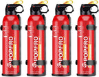 Portable Fire Extinguisher | 4-in-1 Small Fire Extinguisher for Home, Garage, Kitchen, Car | For Electric, Textile and Grease Fires | Non-Toxic, Easy Clean | Wall Mount Incl (4 pack)