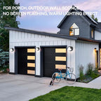 Patio Wall Light 4 Pack 12W Outside Wall sconces 6500K Cold Lights Outdoor Wall Light Modern Wall Porch Light Outdoor Light Fixture