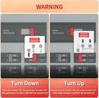 Marsflex Generator Interlock Kit for Square D QO or Homeline 150 or 200 Amp Panels, 1 3/8 Inches Spacing Between Main and Generator Breaker, Professional and Safe Interlock Kit, Easy Installation
