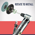 3 Inch Quick Change Disc Pad Holder, 6 Pcs Fast Lock Disc Holder, 1/4" Shank for Angle Die Grinder Attachments, Type R, for Polishing, Sanding and Surface Preparation