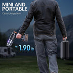 Car Vacuum Portable Cordless, 50000Pa High Power Rechargeable Dust Buster with 2 Batteries & Charger, 6-in-1 Handheld Vacuum Cleaners for Home, Car, Pet Hair, Keyboard, Black