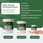 DWIL Matte Finish Furniture Paint - 5 Oz All-in-One Kit for Cabinets, Doors, Tables, and Dressers Refinishing - Water-Based, Non-Toxic & Odorless, Easy to Apply(Black)