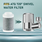 3 Pcs Filter Elements Replacement for ATQ 720° rotatable Water Filter (Asin: B0F8QQCQT2) carbon fiber filter cartridges Removes Chlorine Fluoride Heavy Metal(720° Aerator-3 Carbon Fiber Filter)