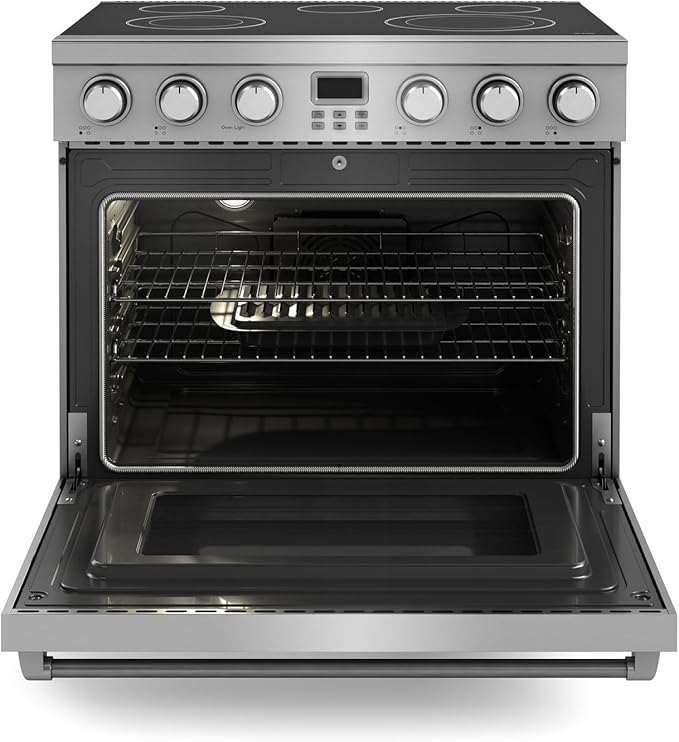 THOR Kitchen Professional 36-Inch Electric Range in Stainless Steel - Model ARE36
