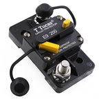 Hi-Amp E9 T3 200A 3/8" Studs Circuit Breaker with Manual Reset 12V - 48V DC | Waterproof IP67 | UL Certified,Surface Mount, 200 Amp Switchable