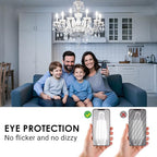 VOLIVO Dimmable E12 LED Candelabra Bulbs 60Watt Equivalent, 5000K Warm White, 500Lumens, 4.5W B11 Vintage Chandelier Light Bulbs, LED Filament Clear Glass Candle Lamp for Ceiling Fan Home, 24Pack