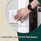 TOPGREENER Dimmer Light Switch, LED Slide Dimmer Switch,for 300W Dimmable LED/CFL Lights and 600W INC/HAL Bulbs, Single Pole/3-Way, Wall Plate Included, UL Listed, White, 3 Pack