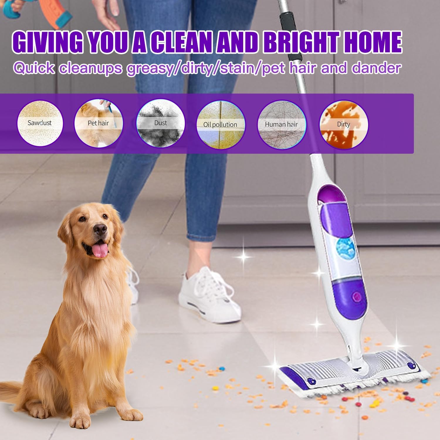 25 Count Power Mop Refills Compatible with Swiffer Power Mop refills, Disposable Multi-Surface Power Mop Pads for Swiffer Power Mop Pads, Cleaning Supplies for Swiffer Power Mop Refill Pads, Unscented