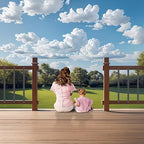 75 Pack Deck Balusters with End Caps&Screws 32.25 inch Staircase Baluster, Upgraded Deck Spindle and Stairs Railing, Rectangle Deck Balusters for Deck Railing Porch