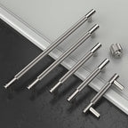 Amerdeco 10 Pack Brushed Satin Nickel Knurled Cabinet Pulls 7.55 Inch Center to Center Kitchen Cabinet Handles for Drawer Dresser, Cupboard and Wardrobe ZH0031