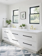 10 Pack 12.6 Inch(320mm) Hole Center Matte Black Modern Cabinet Pulls Kitchen Cabinet Handles Kitchen Cabinet Hardware Timeless Drawer Pulls for Dresser Cupboard Wardrobe, M-Black(12.6x10)