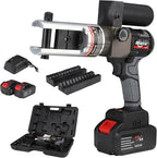 SL-240 90KN Hydraulic Crimping Pliers, Electric Cable Cutter with Large-Capacity Battery 21V/4.0Ah, Handheld Hydraulic Hose Crimping Tool for Commercial Home Use (w/2 Battery & Charger),10-240