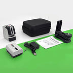 Laser Level Self Leveling, 100Ft Rechargeable Dual Modules Line Laser, Lazer Leveler Tool for Picture Hanging with Brightness Adjustment, Magnetic Bracket Carrying Case Battery Included