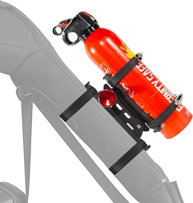 Fire Extinguisher Mount for Vehicle - Quick Release Fire Extinguisher Bracket Holder for Jeep Wrangler JT, TJ, JL, JKU, UTV, Polaris RZR, Ranger, Can-Am X3, Yamaha, ATV, Tractor – Corrosion-Resistant