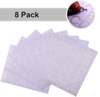 Outus 8 Sheets Vinyl Letter Stickers Self Adhesive Mailbox Numbers Alphabet Stickers Stick on Letters for Christmas Stockings Scrapbook Bulletin Board School Business(1 Inch,Glitter Silver)