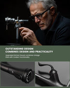 APPASO Pull Down Kitchen Faucet with Sprayer Oil Rubbed Bronze, Single Handle High Arc Faucet with Deck Plate, Neoperl Aerator, CUPC-Certified Pull-Out Hose, Water Supply Tubing, and Valve Core