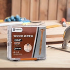 Wood Screws 3 Inch, 300 Pcs Construction Fence Screws, #10 x 3 Deck Exterior Screws for Wood, Rust Resistant, T25 Star Bits Included, Brown