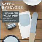 AMY HOWARD AT HOME Chalk-Based One Step Paint for Furniture, Cabinetry, Decor, Finish, and More | No Stripping, Sanding, or Priming | Ultra-Light Base | 16 Ounce | French Blue