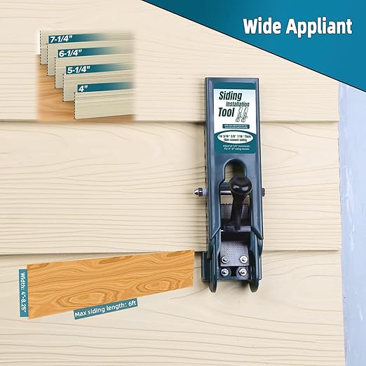 Siding Installation Tools for 5/16-Inch, 3/8-Inch, 7/16-Inch Fiber Cement Siding, Lap Mounting Gauge with Adjustable Reveals, Polycarbonate Body, 2 Packs