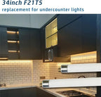 (6pack 34inch F21T5/830 Fluorescent Light Bulb, 21Watt Warm White T5 Linear Tube, 34'' F21W/T5 3000K Soft White Lighting, 20000Hour Longevity Performance