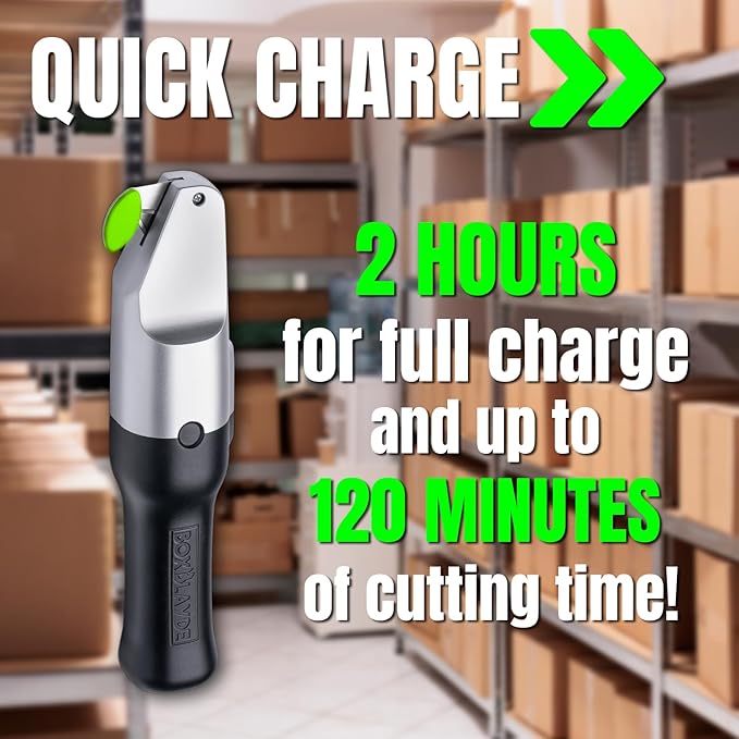 Premium Electric Cardboard Cutter - The Ultimate Tool for Effortless Box Cutting - Heavy Duty Power Box Cutter Ideal for Home, Office and Industrial Use.