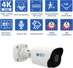 GW Security 32 Channel NVR UltraHD 4K Face Recognition NDAA & TAA Compliant Security Camera System with 24 x 8MP @25FPS Outdoor & Indoor PoE Bullet Cameras, 10 Smart AI Functions