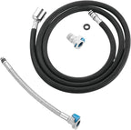 Pull Down Kitchen Faucet Hose Replacement M15*1MM (Upgrade G1/2, 360 Rotatable) With Quick Connect, 59-Inch for Pluggable Nylon Hose,Compatiblity for WOWOW,OWOFAN,FORIOUS,APPASO,WEWE facuet parts