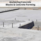 Rebar Stakes 36 inches 16-Pack Concrete Form Stakes Straight 3/8" Diameter Rebar Ground Metal Stakes for Landscaping, Securing Fence, Garden Plants Support, Survey Markers and Securing Trees