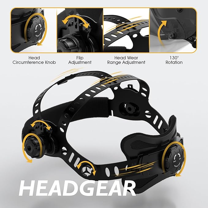 TOOLIOM Welding Helmet Solar Power Auto Darkening Welding Mask Adjustable Shade Range 4/9-13 for MIG TIG Stick Welder Mask Blue Eagle