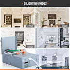 6 Pack Recessed Lighting 4 Inch with Junction Box, 5CCT 4 Inch Black LED Recessed Lights Dimmable 2700K/3000K/4000K/5000K/6000K, 9W 700lm Ultra Thin Recessed Lighting - ETL and Energy Star Certified