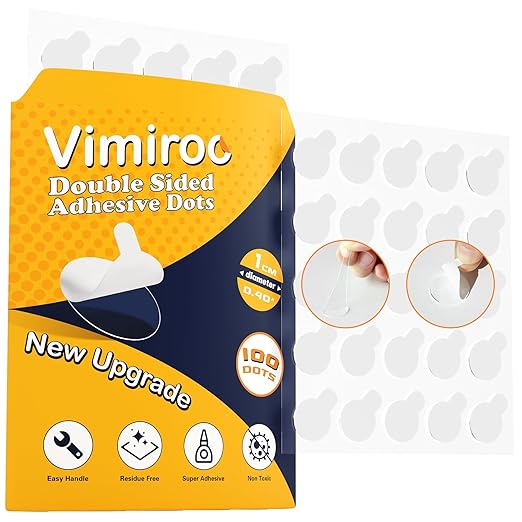 Adhesive Dots Double Sided– 100pcs Waterproof Small Sticky Tack Putty, Clear Removable Wall Sticky for Crafts, Posters, Balloons Festival Decoration Picture